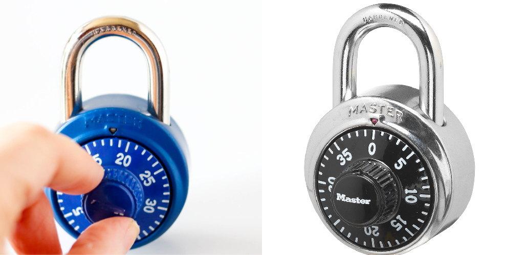 how to unlock a master lock speed dial