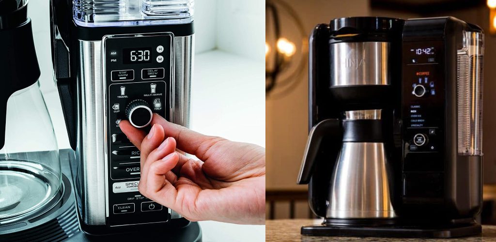 how to set delay brew on ninja coffee maker