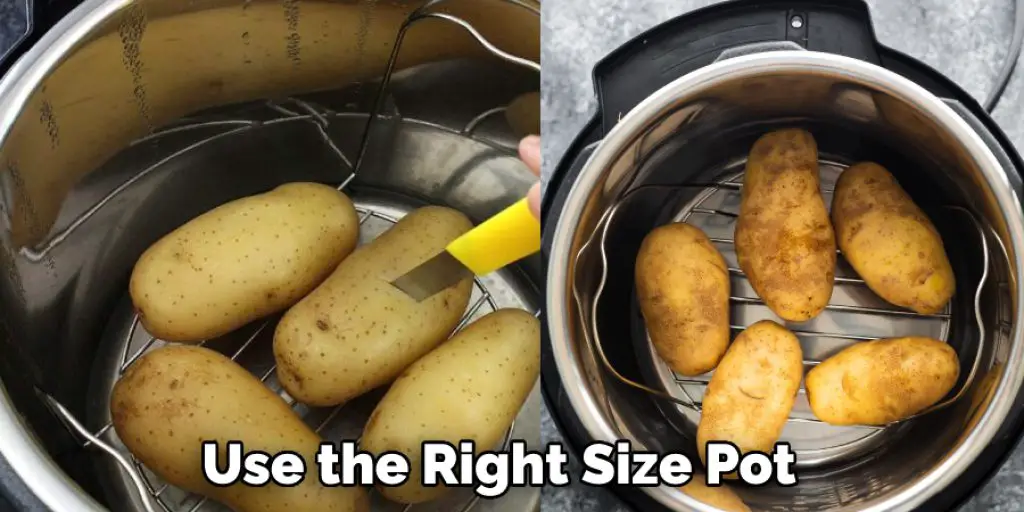 Use the Right Size Pot 
