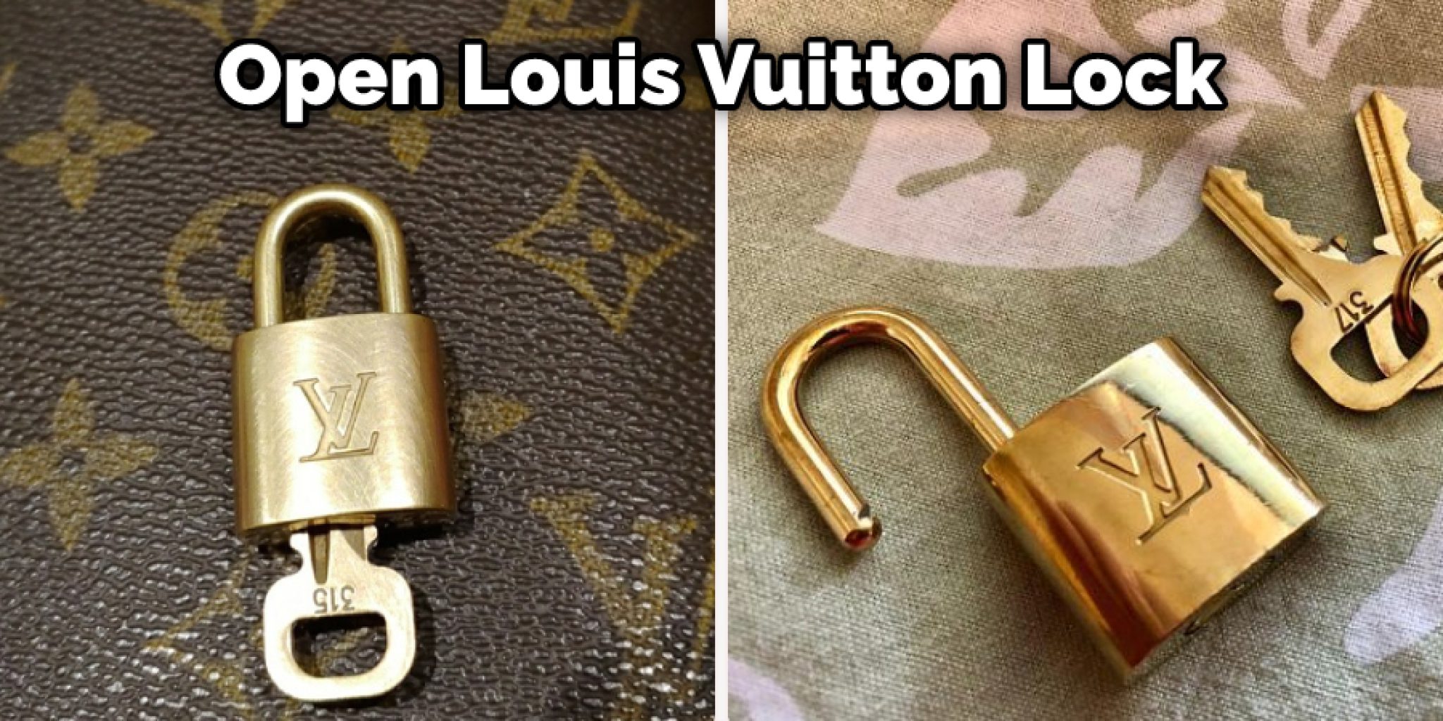How to Open a Louis Vuitton Lock Without Key 3 Methods