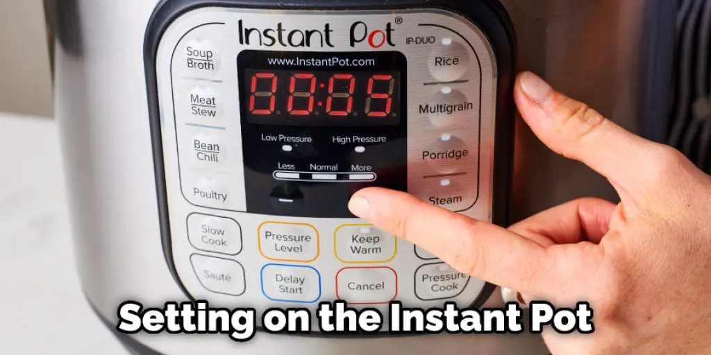 Setting on the Instant Pot
