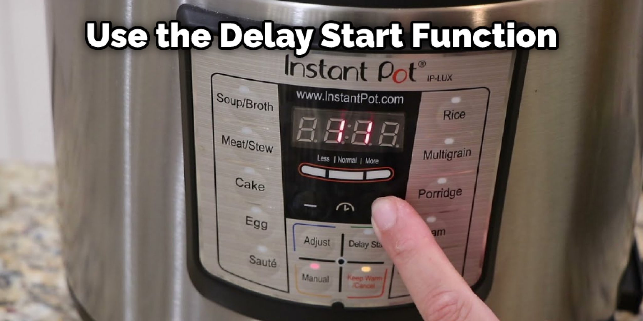 How to Use Delay Start on Instant Pot 5 Steps Instructions