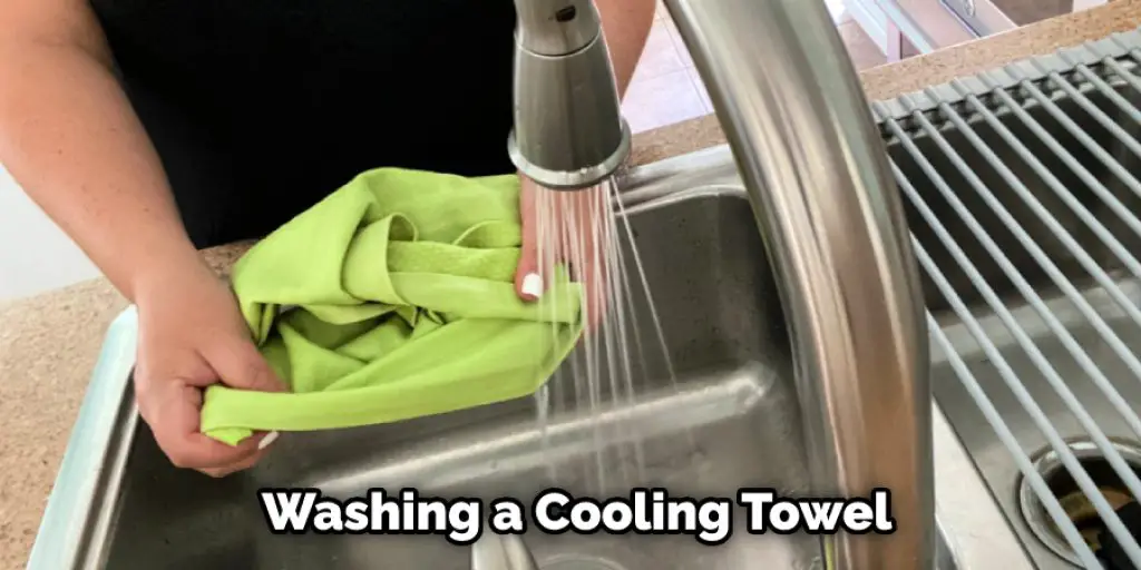 Washing a Cooling Towel