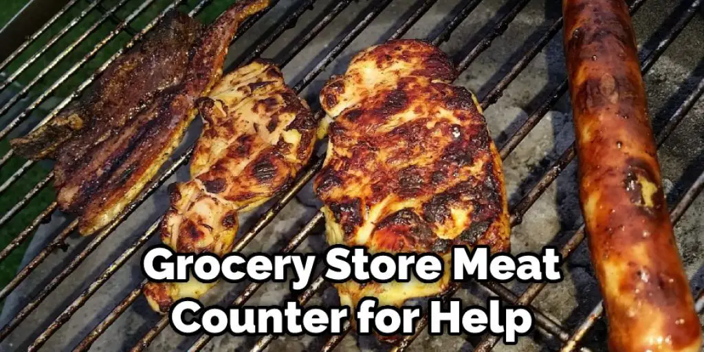 Grocery Store Meat Counter for Help