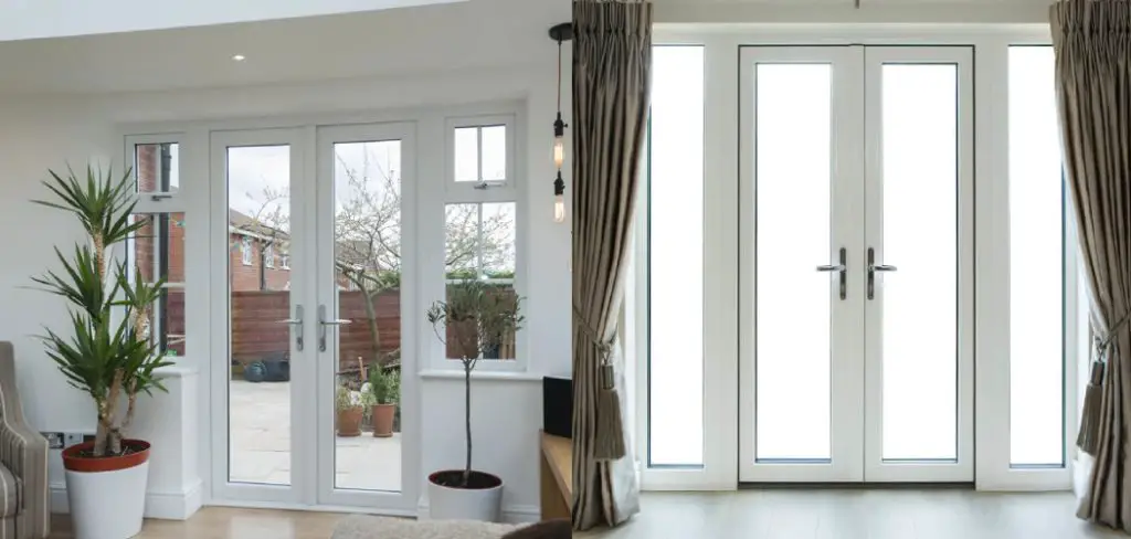 how to stop french doors blowing in the wind