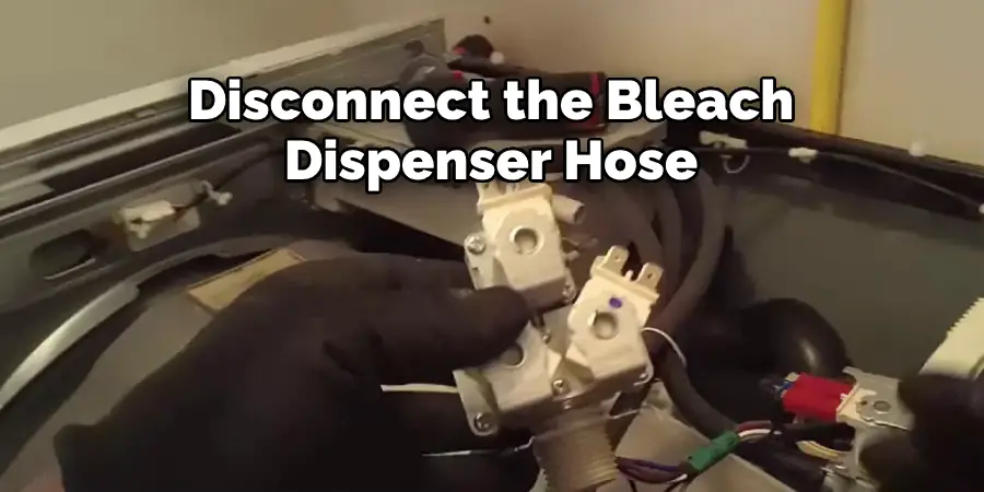 Disconnect the Bleach  Dispenser Hose