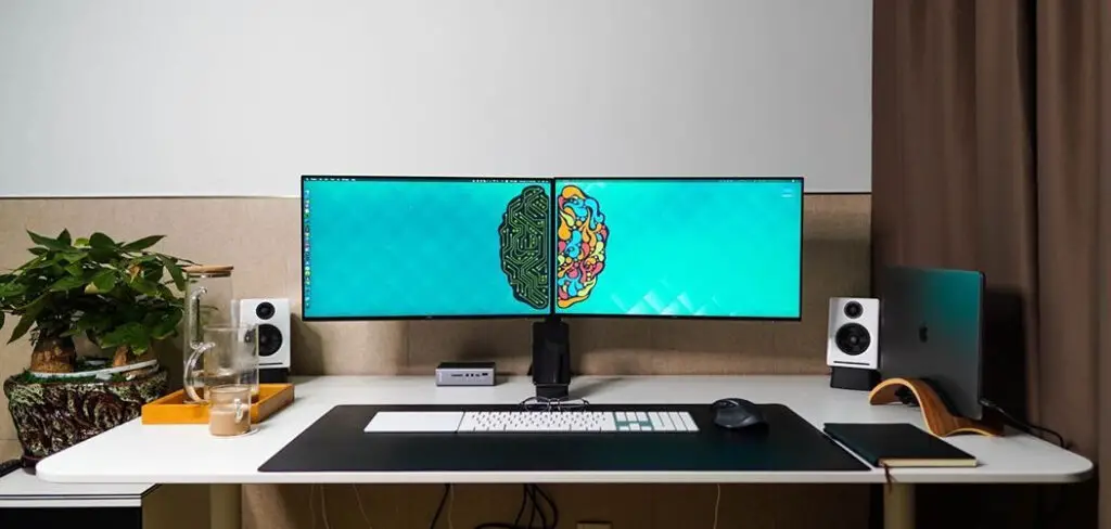 How to Fit Two Monitors on a Small Desk