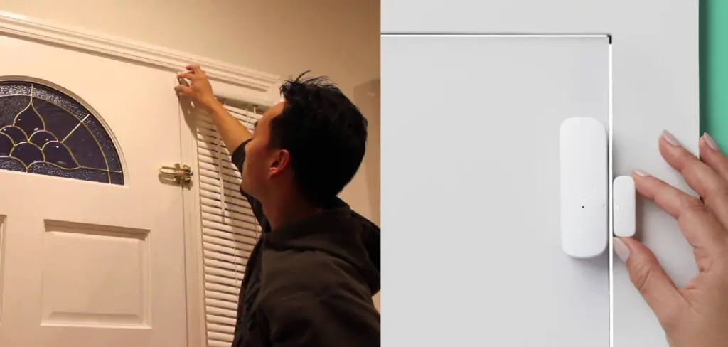 how-to-install-simplisafe-entry-sensor-on-door-with-molding