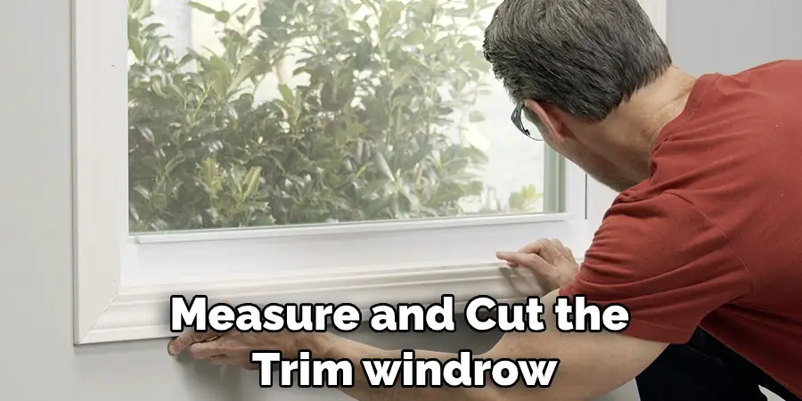 Measure and Cut the  Trim windrow