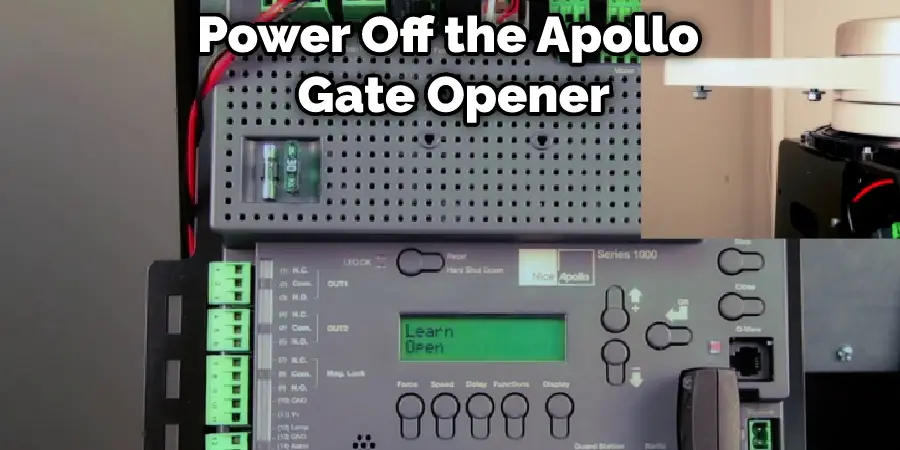 Power Off the Apollo Gate Opener