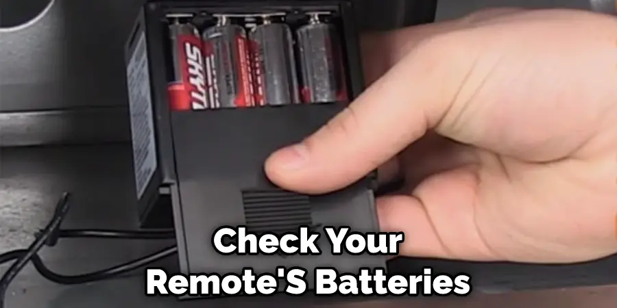 Check Your Remote'S Batteries