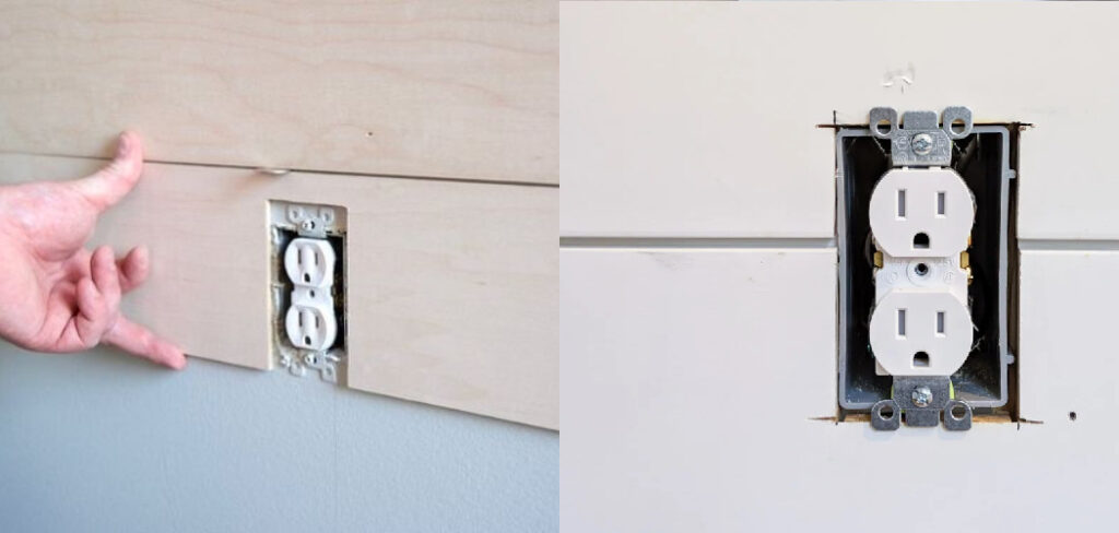 How to Cut Outlet Holes in Shiplap