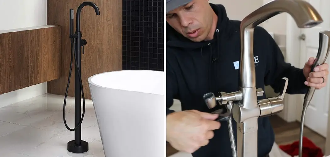 How to Install a Freestanding Tub Faucet on Concrete