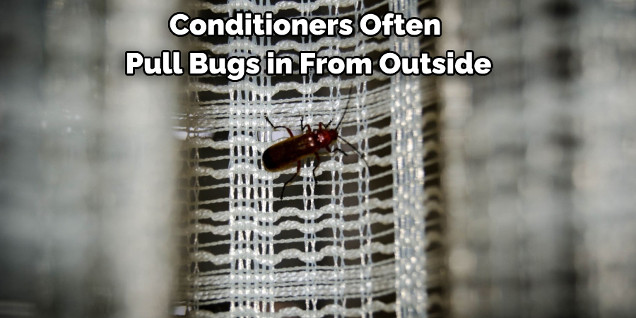 Conditioners Often Pull Bugs in From Outside