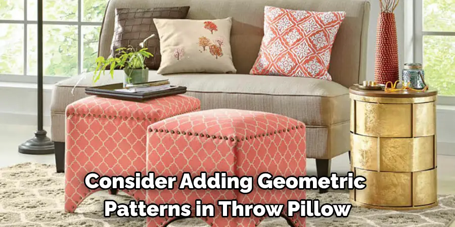 Consider Adding Geometric Patterns in Throw Pillow