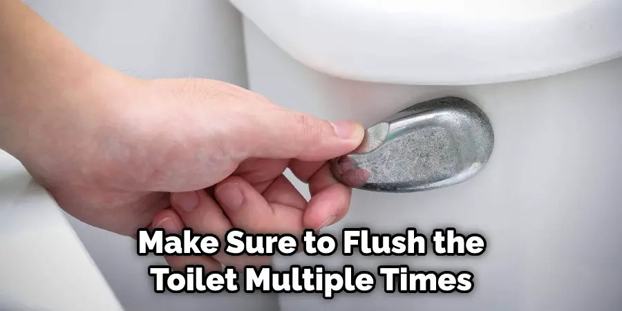 Make Sure to Flush the Toilet Multiple Times