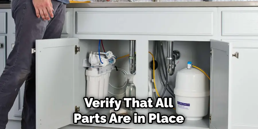 Verify That All Parts Are in Place