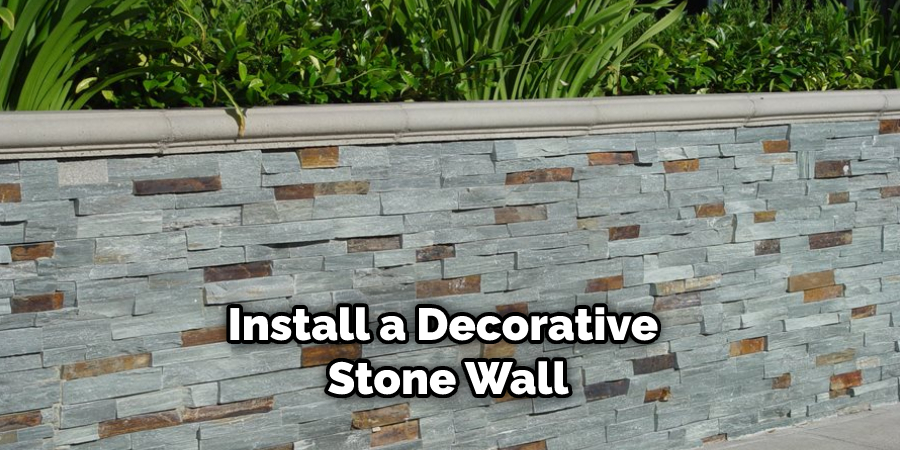 Install a Decorative Stone Wall