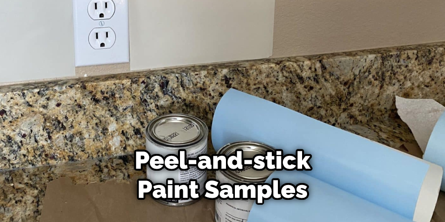 Peel-and-stick Paint Samples