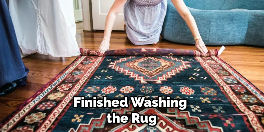 Finished Washing the Rug