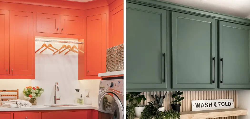 How to Paint Laundry Room Cabinets