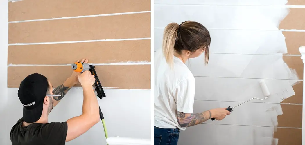 How to Paint Paneling to Look Like Shiplap
