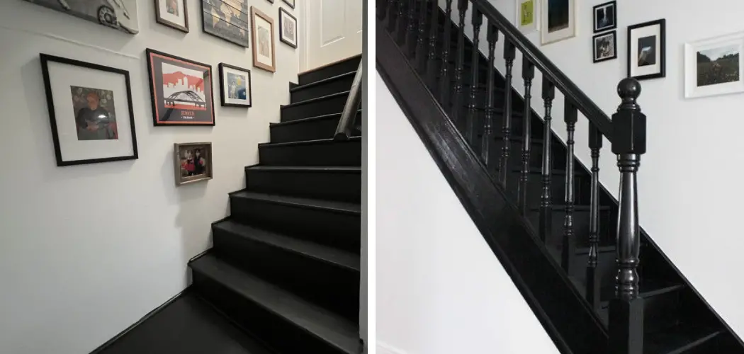 How to Paint Stairs Black