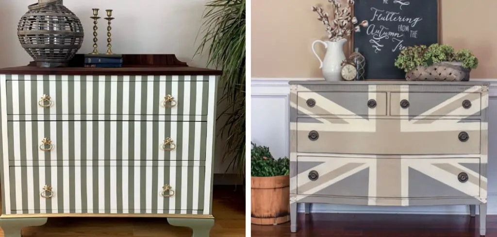 How to Paint Stripes on Furniture