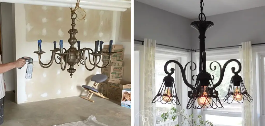 How to Paint a Chandelier