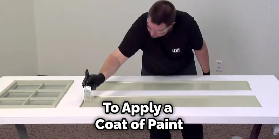 To Apply a Coat of Paint