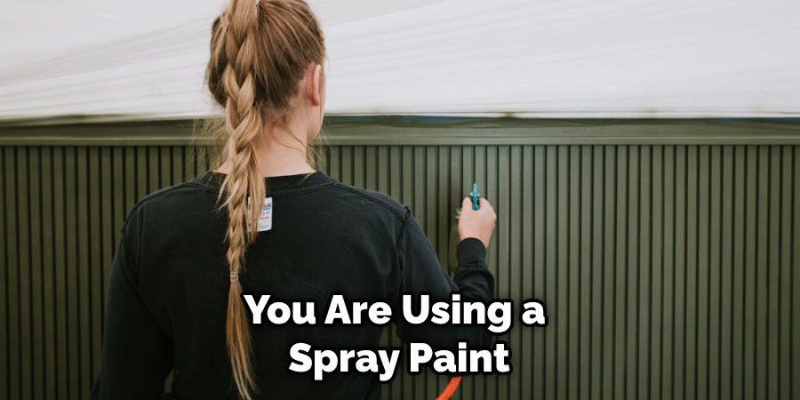 You Are Using a Spray Paint