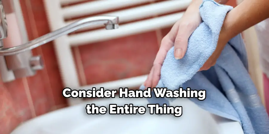 Consider Hand Washing the Entire Thing