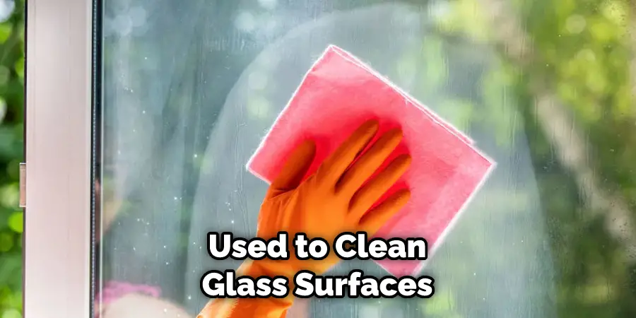 Used to Clean Glass Surfaces