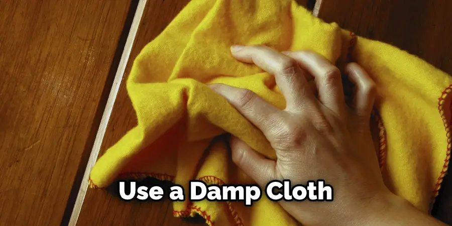 Use a Damp Cloth