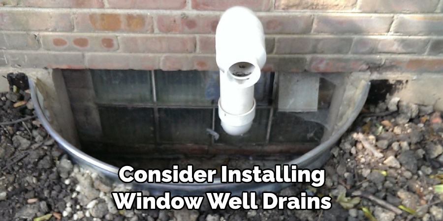 Consider Installing Window Well Drains