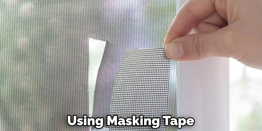 Using Masking Tape