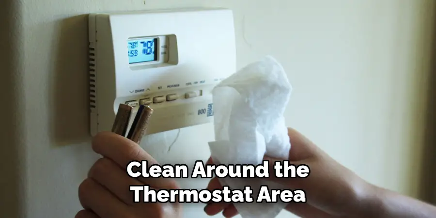 Clean Around the Thermostat Area