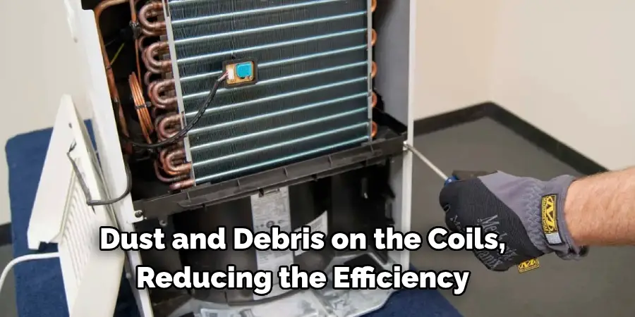 Dust and Debris on the Coils, 
Reducing the Efficiency