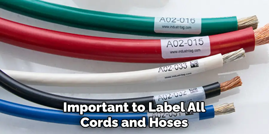 Important to Label All Cords and Hoses