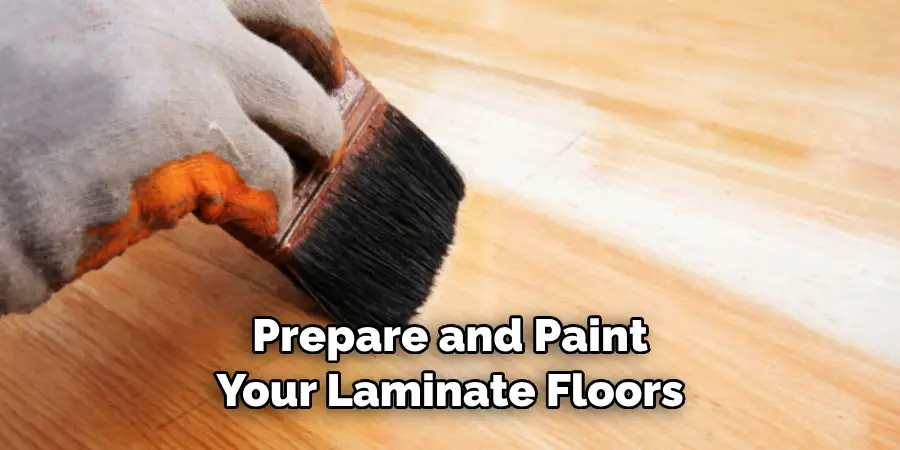 Prepare and Paint Your Laminate Floors