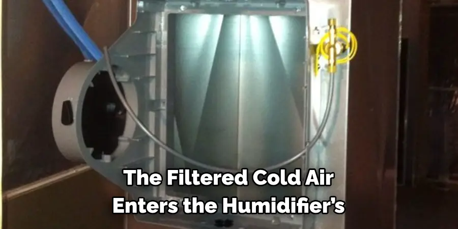 The Filtered Cold Air Enters the Humidifier’s