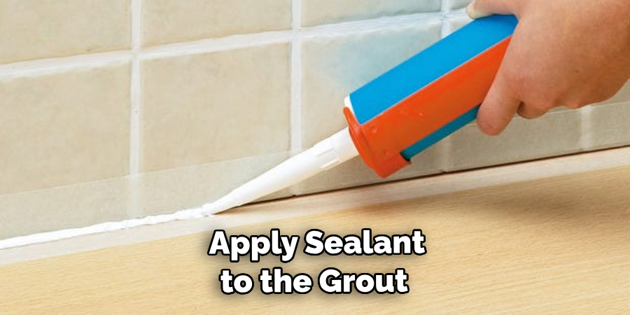  Apply Sealant to the Grout