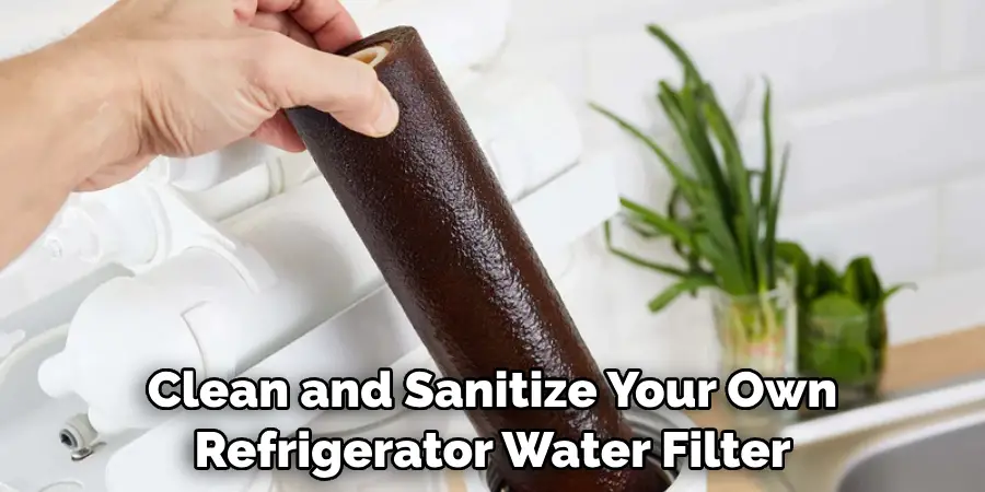 Clean and Sanitize Your Own Refrigerator Water Filter