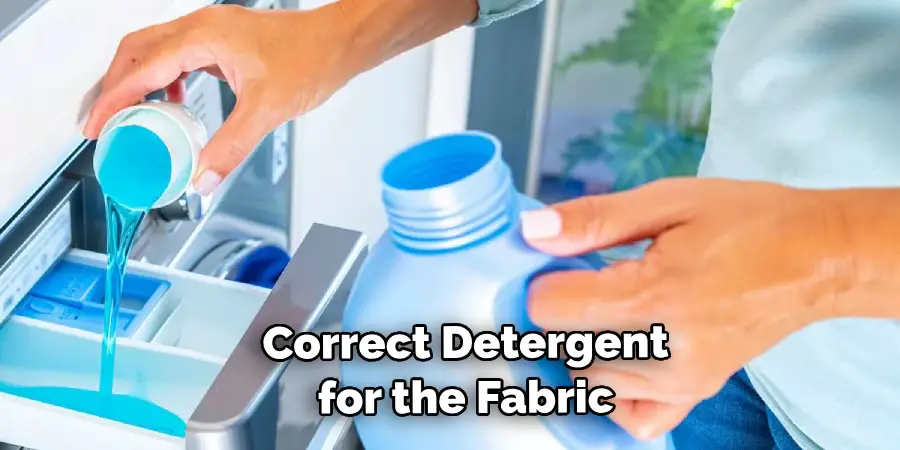 Correct Detergent for the Fabric