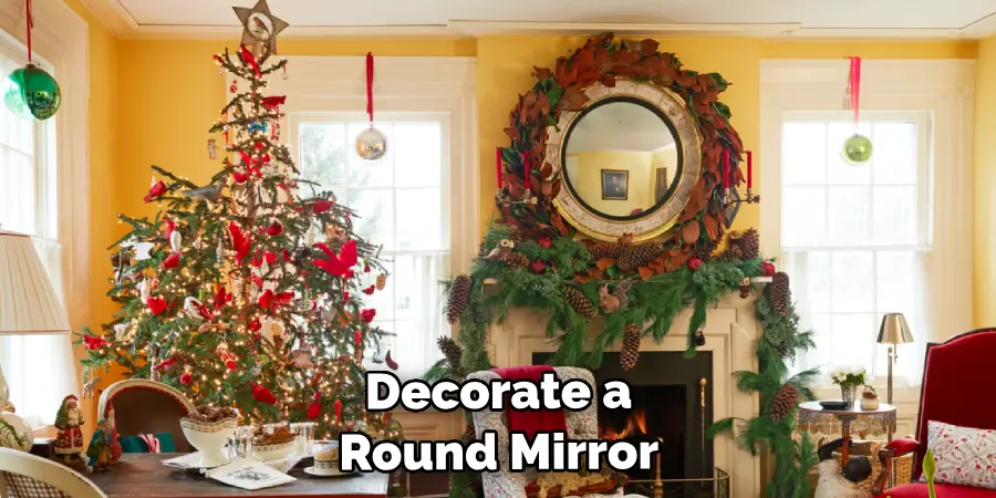 Decorate a Round Mirror