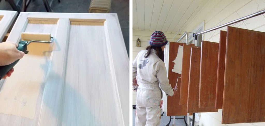 How to Paint Cabinet Doors on Both Sides