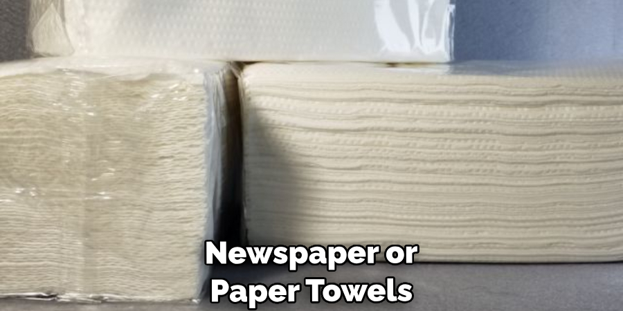 Newspaper or Paper Towels