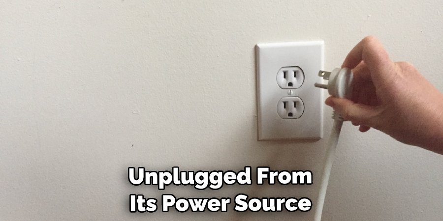Unplugged From Its Power Source