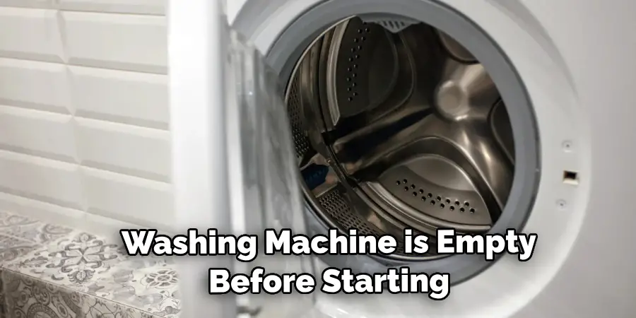Washing Machine is Empty Before Starting