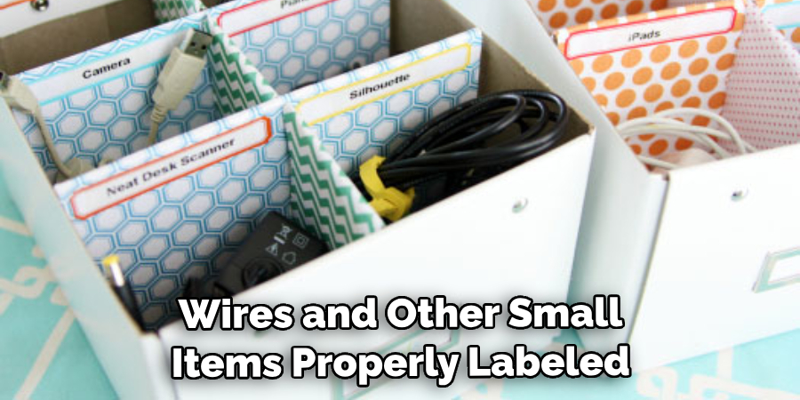 Wires and Other Small
Items Properly Labeled
